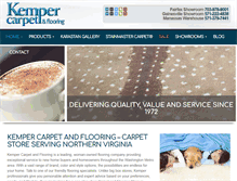 Tablet Screenshot of kempercarpet.com